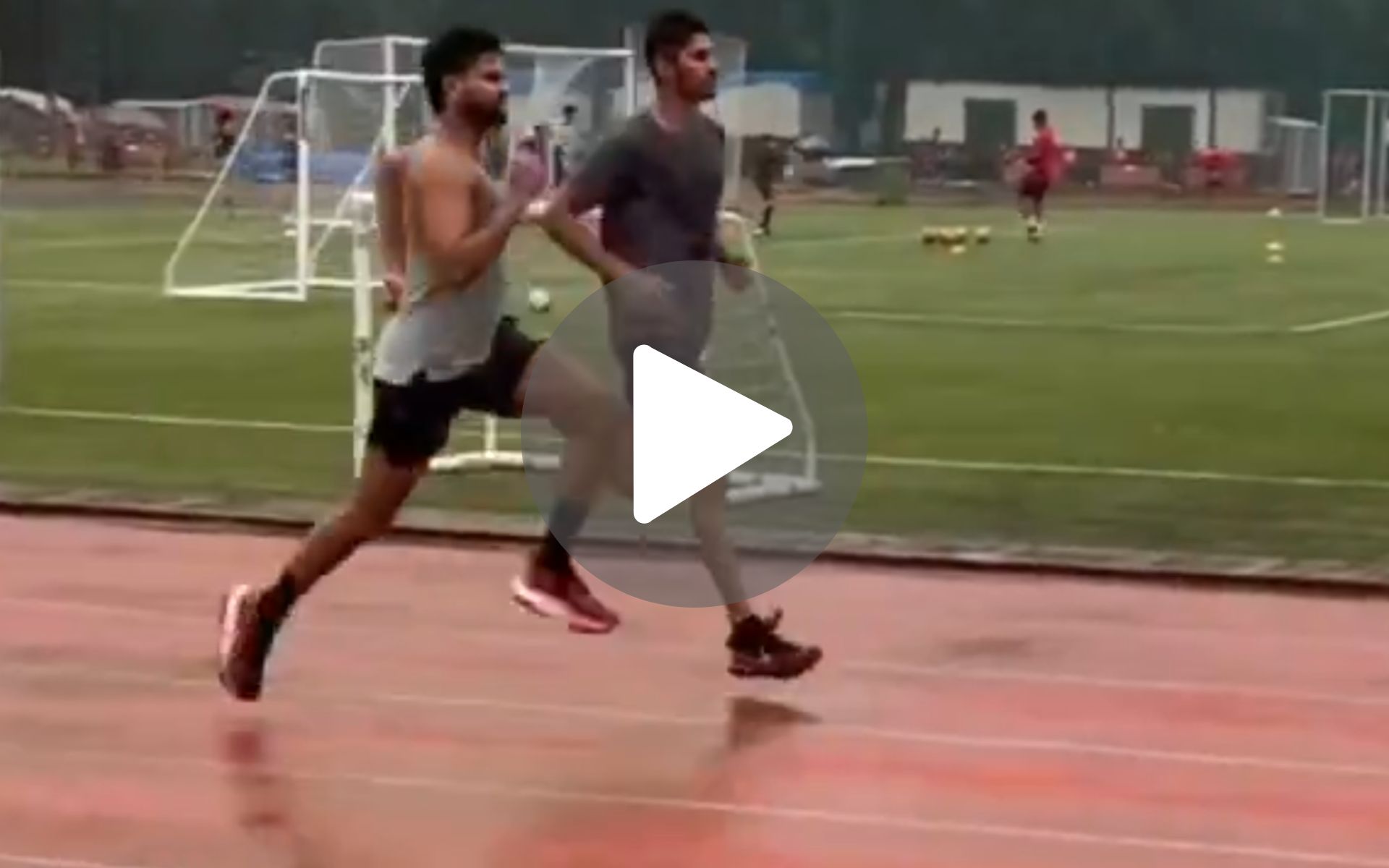 [Watch] Shreyas Iyer Sprints In Heavy Rain; Eyes India Comeback After Successful IPL 2024